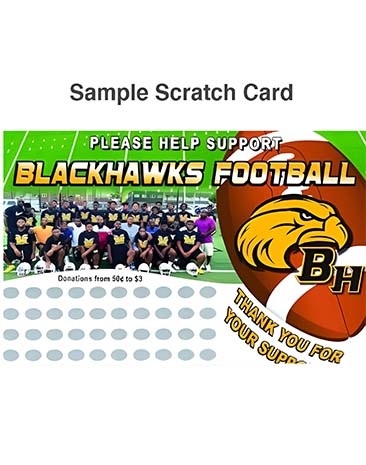 Sample Football Scratch Card