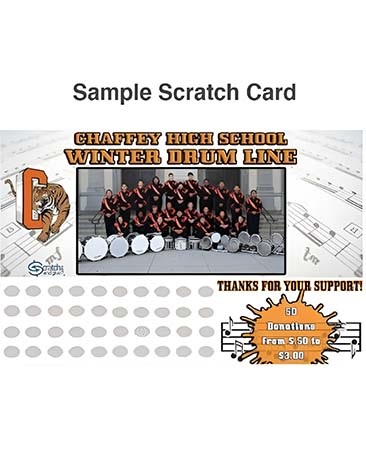 Sample Drum Line Scratch Card