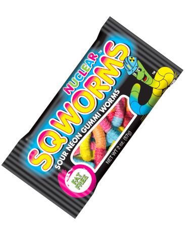 Sour Neon Gummi Worms Bag