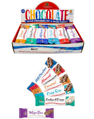 $3 Gourmet Chocolate Bars Carrier & Bars