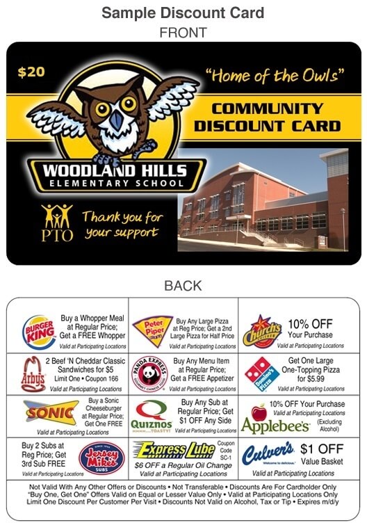 Sample PTO Discount Card