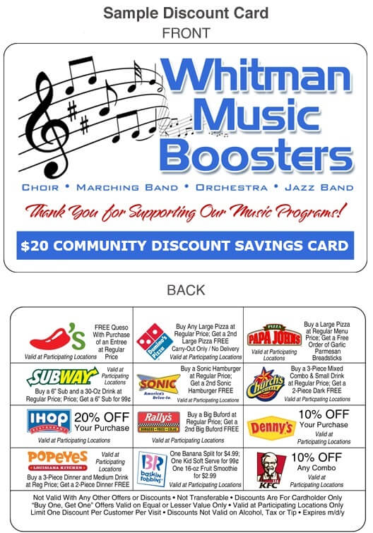Sample Discount Card