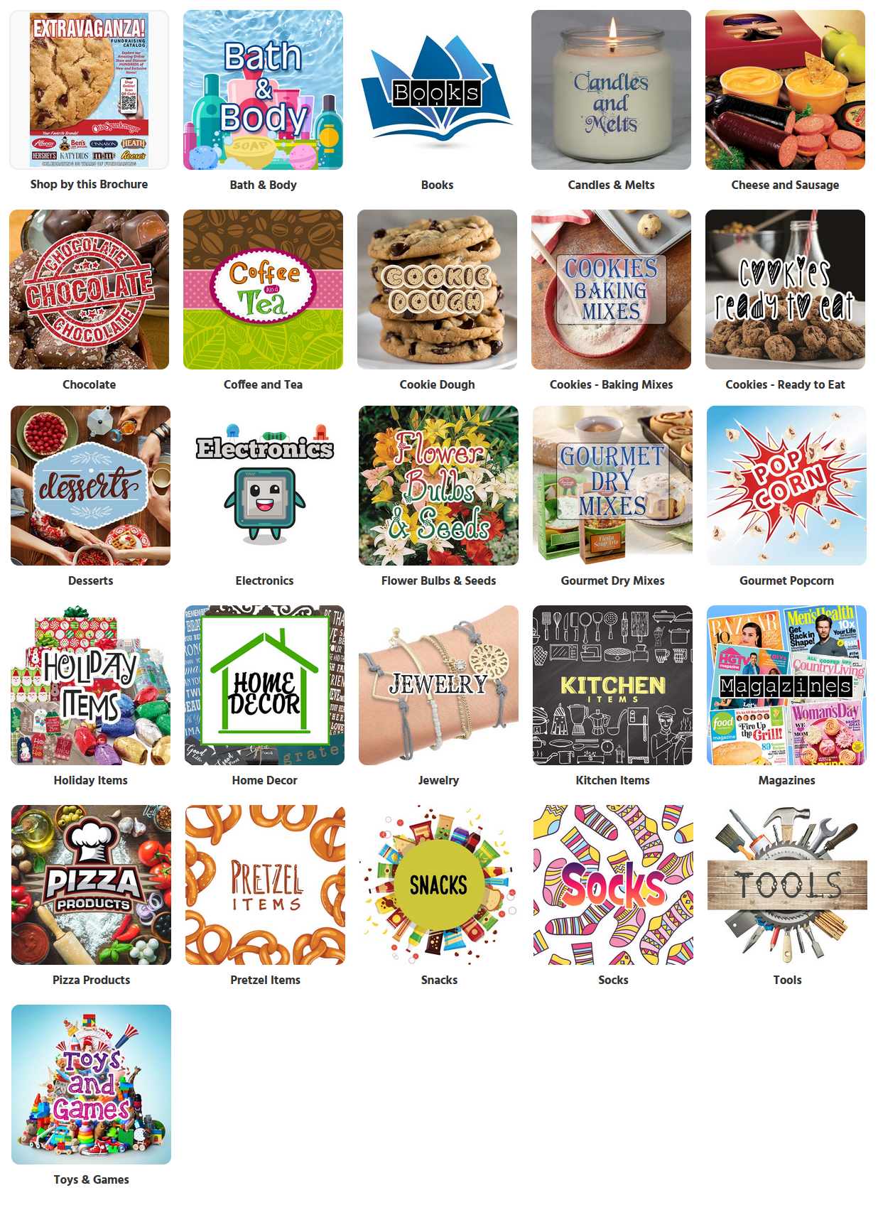 Dry & Frozen Online Store Categories
