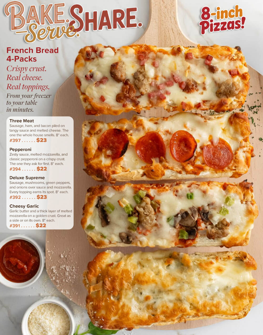 French Bread Pizza Brochure Fundraiser