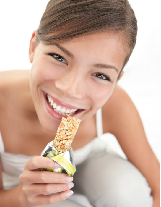 Girl Eating Snack