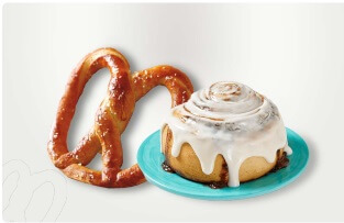 Pretzel cinnamon roll