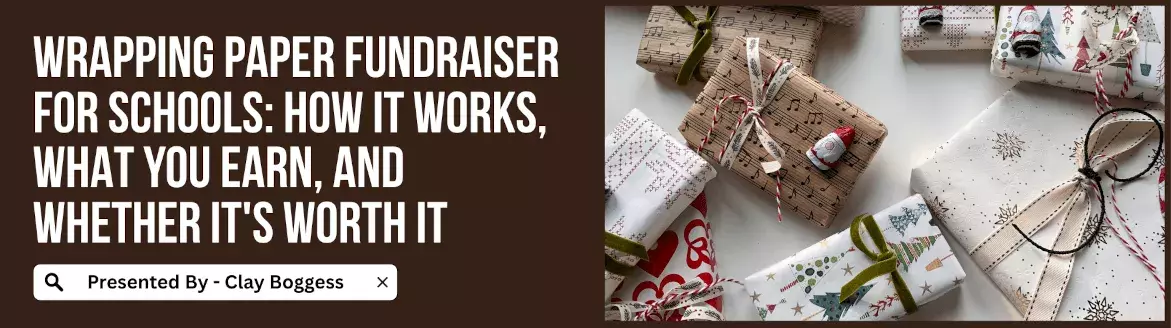 Wrapping Paper Fundraiser for Schools