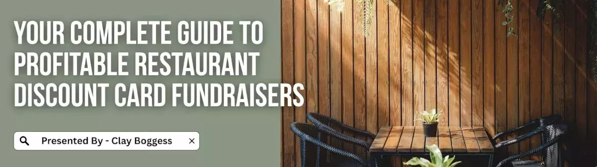 Restaurant Discount Card Fundraisers