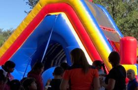 Memorial Elementary students enjoying super party