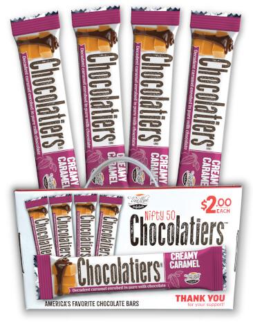 $2 Caramel Straight Pack Bars & Carrier