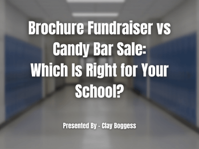 brochure fundraiser vs candy bar