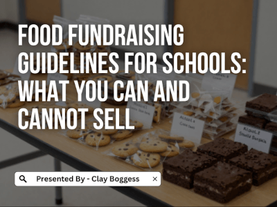Food Fundraising Guidelines for Schools