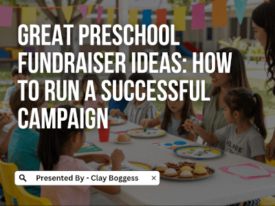Preschool Fundraiser Ideas