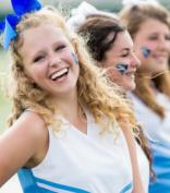 High School Cheerleaders Sporting Event